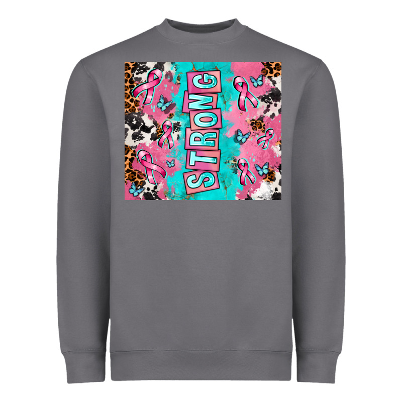 Breast Cancer Awareness Strong Heavyweight Sweatshirt by AdoDesignShop | Teevron