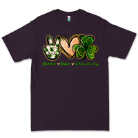 Plum peace love st.patrick's day Premium Tee - Jasminsmagicworld