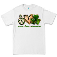 White peace love st.patrick's day Premium Tee - Jasminsmagicworld