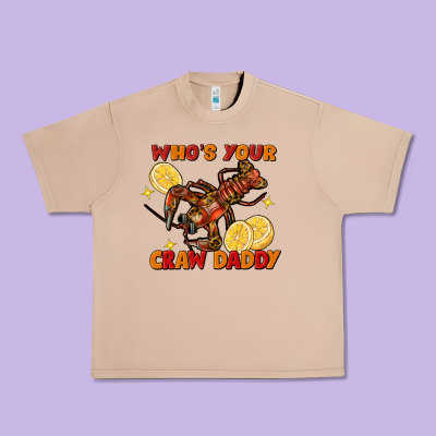 Crawfish Who's Your Craw Daddy Urban Heavy Tee Designed By Fadigitalartstudio