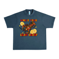 Midnight Navy Crawfish who's your craw daddy Urban Heavy Tee - FaDigitalArtStudio