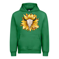 Emerald sunflower bull skull Urban Hoodie - JahusDesignShop