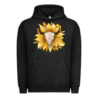 Pigment Black sunflower bull skull Urban Hoodie - JahusDesignShop