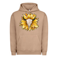 Pigment Burro sunflower bull skull Urban Hoodie - JahusDesignShop