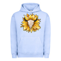 Pigment Grape Ice sunflower bull skull Urban Hoodie - JahusDesignShop