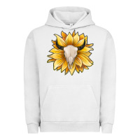 Pigment Lunar Rock sunflower bull skull Urban Hoodie - JahusDesignShop