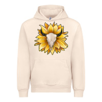 Sandshell sunflower bull skull Urban Hoodie - JahusDesignShop