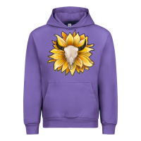 Tulip sunflower bull skull Urban Hoodie - JahusDesignShop