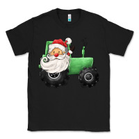 Black santa tractor Classic Tee - CowGirlArtShop