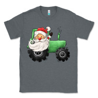 Charcoal Heather santa tractor Classic Tee - CowGirlArtShop