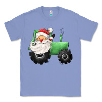 Colony Blue santa tractor Classic Tee - CowGirlArtShop