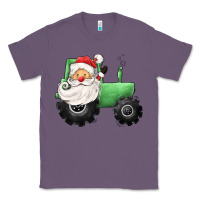 Lavender santa tractor Classic Tee - CowGirlArtShop