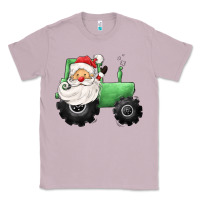 Lilac santa tractor Classic Tee - CowGirlArtShop