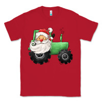 Red santa tractor Classic Tee - CowGirlArtShop