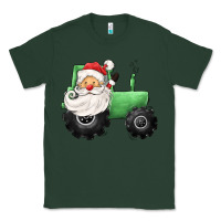 Sports Green santa tractor Classic Tee - CowGirlArtShop
