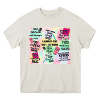 Cream funny office Heavy Core Tee - TumblerDesignByShophia