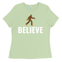 Matcha believe bigfoot white Ladies Tee - artisFamous