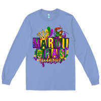 Colony Blue mardi gras queen Long Sleeve Tee - FaDigitalArtStudio