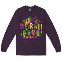 Plum mardi gras queen Long Sleeve Tee - FaDigitalArtStudio