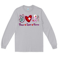 Moon Dust Peace Love Nurse Long Sleeve Tee - RanaPortraitStore