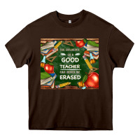 Chocolate Brown good teacher Heavy Core Tee - TumblerDesignByShophia