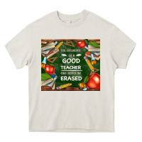 Cream good teacher Heavy Core Tee - TumblerDesignByShophia