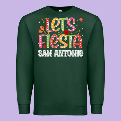 Lets Fiesta San Antonio Premium Sweatshirt Designed By Jahusdesignshop