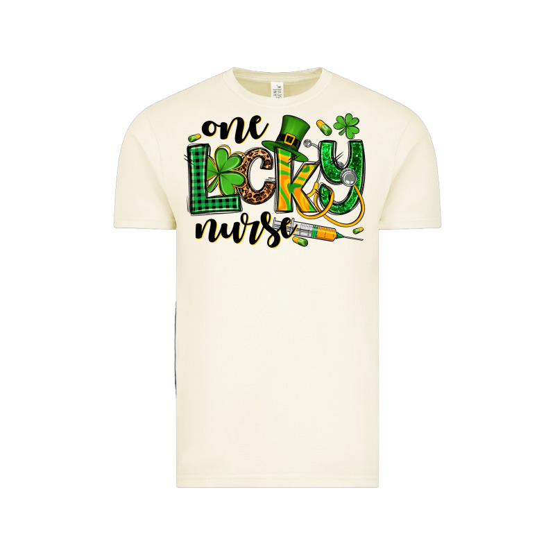 St. Patrick's Day One Lucky Nurse Vintage Tee by OliviaCreatesArt | Teevron