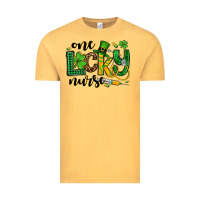 Vintage Mustard St. Patrick's Day One lucky Nurse Vintage Tee - OliviaCreatesArt