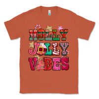 Copper holly jolly vibes pink christmas Classic Tee - CowGirlArtShop