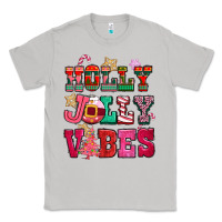 Moon Dust holly jolly vibes pink christmas Classic Tee - CowGirlArtShop