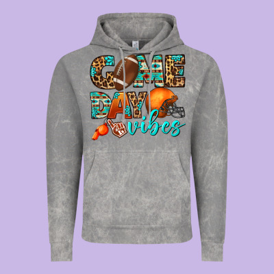 Game Day Vibes Vintage Hoodie Designed By Bundleandbundleshop