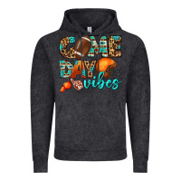 Vintage Black game day vibes Vintage Hoodie - BundleAndBundleShop