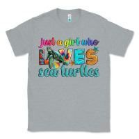 Heather Grey just a girl who loves sea turtle Classic Tee - Artiststas
