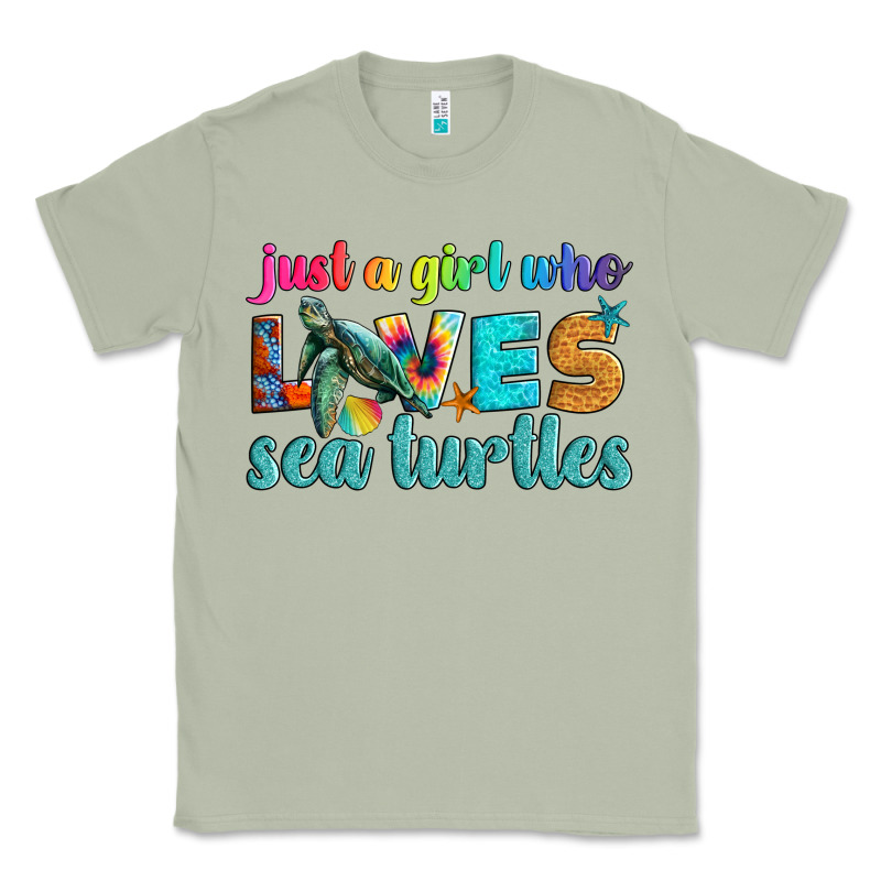 Just A Girl Who Loves Sea Turtle Classic Tee by Artiststas | Teevron