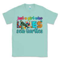 Seafoam just a girl who loves sea turtle Classic Tee - Artiststas