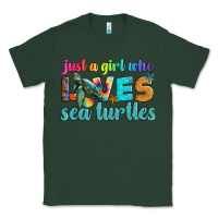 Sports Green just a girl who loves sea turtle Classic Tee - Artiststas