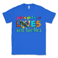 True Royal just a girl who loves sea turtle Classic Tee - Artiststas
