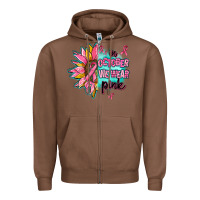 Chestnut sunflower in october we wear pink Zipper Hoodie - AdoDesignShop