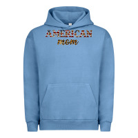 Pigment Pebble Blue American mom Urban Hoodie - JahusDesignShop