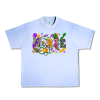 Grape Ice Nurse Mardi Gras Urban Heavy Tee - FaDigitalArtStudio