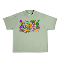 Oil Green Nurse Mardi Gras Urban Heavy Tee - FaDigitalArtStudio
