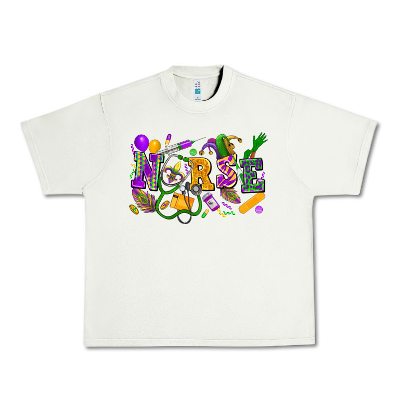 Nurse Mardi Gras Urban Heavy Tee by FaDigitalArtStudio | Teevron