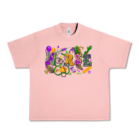 Salmon Nurse Mardi Gras Urban Heavy Tee - FaDigitalArtStudio