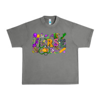 Tornado Nurse Mardi Gras Urban Heavy Tee - FaDigitalArtStudio