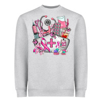 Heather Grey nurse cancer Heavyweight Sweatshirt - AdoDesignShop