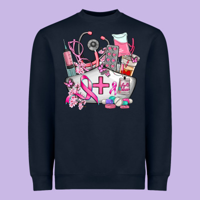 Nurse Cancer Heavyweight Sweatshirt Designed By Adodesignshop