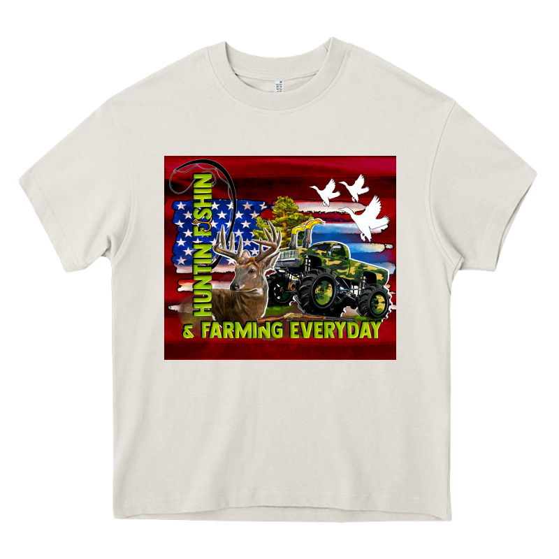 Hunting Fishing & Farming Everyday Heavy Core Tee by TumblerDesignByShophia | Teevron