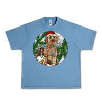 Pebble Blue Cockapoo Christmas Urban Heavy Tee - RanaPortraitStore