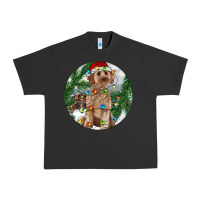 Pigment Black Cockapoo Christmas Urban Heavy Tee - RanaPortraitStore